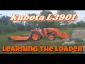 Kubota L3901 HST with LA525 loader first time operating