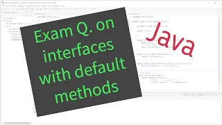 Exam question Class implementing two interfaces with the same default method
