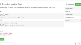 1550 Three Consecutive Odds LeetCode Weekly Contest 202 Maths