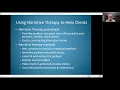 SW Practice with Individuals Tutorial 6 Narrative Therapy