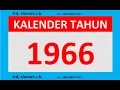 Download Lagu kalender tahun 1966 lengkap weton dean pasaran + gerhana