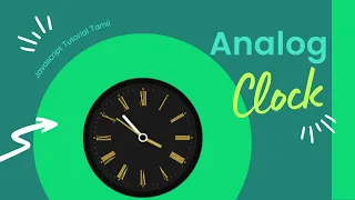 How to create an Analog Clock using HTML CSS and JavaScript easily - Tamil Tutorial