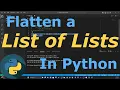 How to Flatten a List of Lists Python