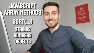 JavaScript Array Methods Sort - Order Strings Numbers and Objects Software Development Tutorial