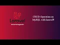 Insert Select Delete and Update from database in laravel