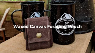 Waxed Canvas Foraging Pouch by PNWBUSHCRAFT