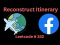 RECONSTRUCT ITINERARY LEETCODE 332 PYTHON ITERATIVE DFS SOLUTION