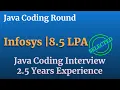 Infosys Java Coding Round