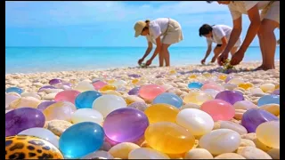 The tide recedes far, awakening the sleeping treasures.
