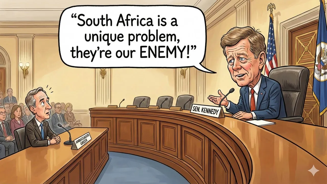 "South Africa is our enemy," says Senator John Kennedy