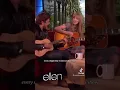 Taylor swift and zac Efron sing Ellen show is really weird