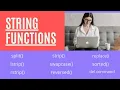 let s learn coding with me-String functions cond del sorted replace strip swapcase