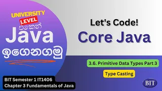 Fundamentals of Java 3 6 Primitive Data Types Part 3 - Type Conversion