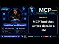 MCP Model Context Protocol tool for writing data to file - model context protocol mcp Ep-010