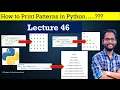 Python for Beginners Python Pattern Printing Right Angle Triangle Pyramid Inverted Pyramid