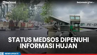 Status Medsos Dipenuhi Informasi Hujan, Pesawat Modifikasi Cuaca Semai Garam di Langit Kalsel