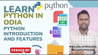 Python Introduction Features in Odia Learn Python Basics NEP Computer Science 2020