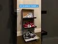 DIY Shoebox Tower Sneaker storage hack Jordan Nike Sneakerhead Shoe Display