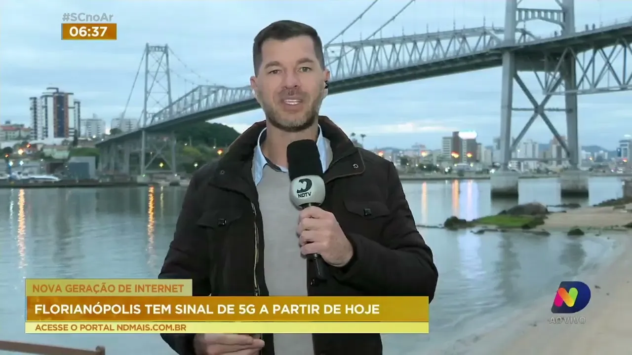 Florianópolis é uma primeiras capitais a receber o sinal 5G nesta segunda-feira