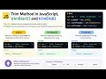 Trim Method in JavaScript Hindi trimStart trimEnd