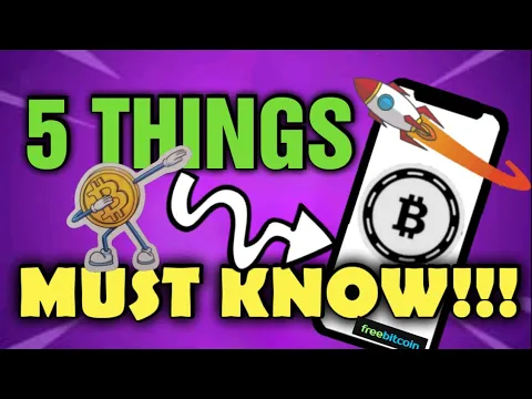 Download MP3 5 THINGS you must know about freebitcoin!