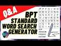 PUZZLE MAKER PRO - WORDSEARCH GENERATOR Q A April 2023