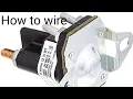 How to wire a starter solenoid in your lawn tractor