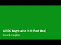 LASSO Regression in R Part One