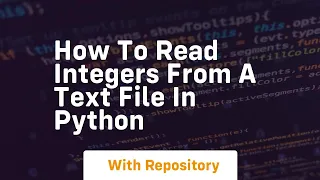 how to read integers from a text file in python
