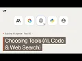 Building AI Agents Part 6 Choosing Your AI Stack - LLMs Python Web Search