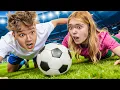 Unser erstes mal FUSSBALL spielen! (XXLChallenge)