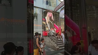 ROSÉ FOR PUMA Bayi Square Jiefangbei Pedestrian Street Chongqing China 