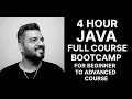 Java FullStack Bootcamp Java Complete Course Java For Beginner to Advanced Course in 4 hour