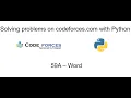 Solving problems on codeforces com with Python - 59A