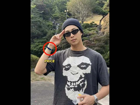 BTS RM $740 Elite BOTTEGA VENETA Bracelet 😱 BTS Fashion Breakdown (Brand + Price) #bts #rm #shorts