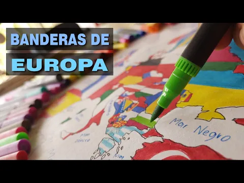 Download MP3 🌍🏛️ Dibuja el mapa completo de Europa con banderas 🏰🌍