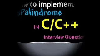 How to implement IsPalindrome function in