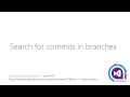 109 - Search for commits in branches