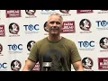 FSU Football Mike Norvell goes in-depth on offensive positions talks situational practice