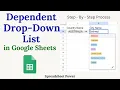 How to Make Dependent Drop Down List in Google Sheets