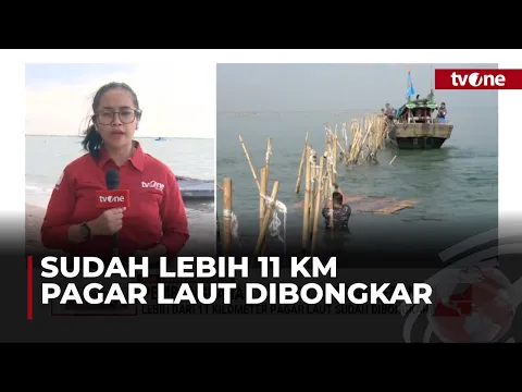 Hari ke-5 Pembongkaran Pagar Laut di Tangerang
