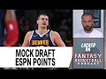 NBA Fantasy Basketball Mock Draft ESPN Points League