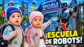 NOS METIERON EN UNA ESCUELA DONDE LOS MAESTROS SON ROBOTS 😱🤖 | Brayan y Kimberly AI