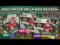 2025 Prizm Football Hobby Retail MEGA Box Comparison Neon Green Pink Purple Pulsar Versions