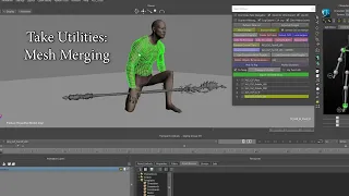 MotionBuilder Python Tools - Take Utilities Mesh Merging
