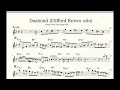【Daahoud】Clifford Brown Trumpet solo　(Transcription)inB♭