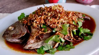 How to Fry Fish Without It Sticking 豉油香煎鱼 Chinese Restaurant-Style Fish in Fragrant Soy Sauce Recipe
