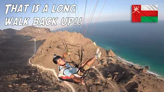 Landed on a Deserted beach – Paragliding Fazayah bay Oman