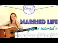 Download Lagu MARRIED LIFE Guitar Tutorial for Beginners with Tabs on the Screen - Disney's Film Up