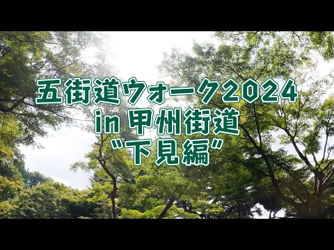 五街道ウォーク2024 in 甲州街道”下見編”　～共に育つ、わくわく悩む。～